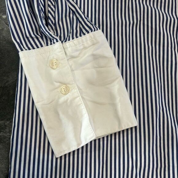 Gap Women’s Medium Fall 2024 Blue Stripe Dress - Picture 6 of 10